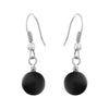 Shungite Earrings Little Spheres
