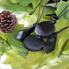 Shungite Pendants Set Of 4 - 2 Big Circle, 2 Crystal